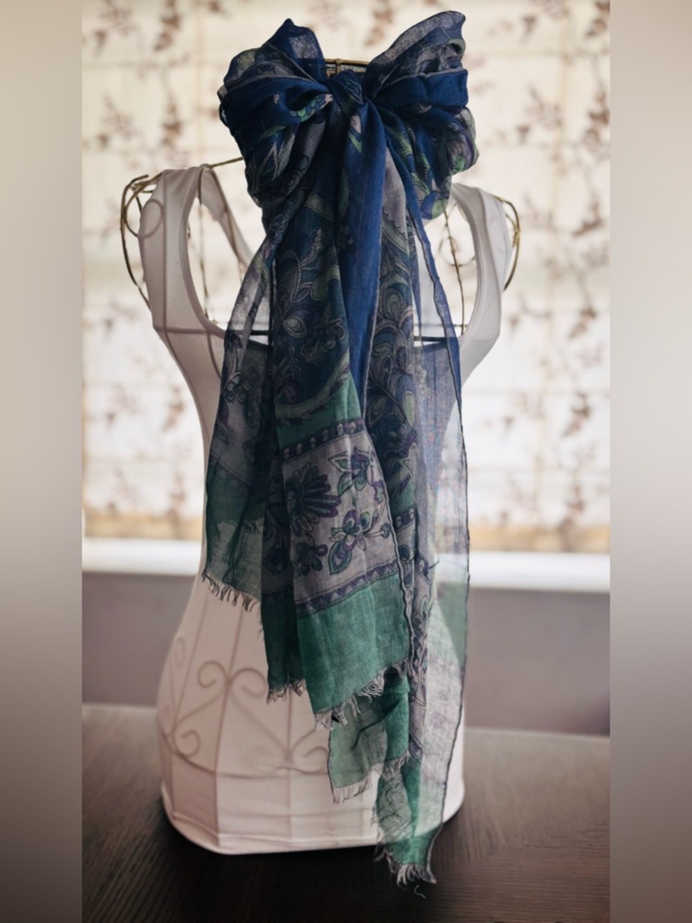 Emilio Pucci Firenze Modal Cashmere Shawl Scarf Italy 78x24 - Picture 2 of 9